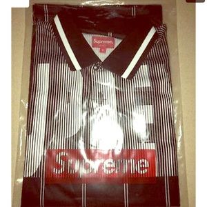 Supreme soccer polo size large brand new with tags